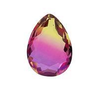 10x14 13X18MM Dégradé Cristal Goutte Forme Tourmaline Fantaisie Pierre Pointback Fabrication de Bijoux Pierre Précieuse K9 Bague En Verre Strass-Violet Jaune 008,10x14 mm,10Pcs