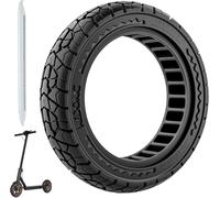 10X2.125 Off Road Tire for Electric Scooter Ninebot F20/F30/F40/F65, 10 Inch Solid Rubber Tires for Tubeless Front and Rear Solid Electric Scooter Tire (Black 1pc)