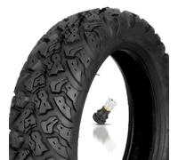 10x2.50-6.5 Pneu Tubeless pour Trottinette Électrique 10 Pouces 10x2.50/6.5 Trottinette Électrique Pneu Tubeless 10 2.50 6.5 Tout-Terrain en Caoutchouc Accessoire de Rechange(A)