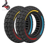 10x3/255x80 (80/65-6)-Pneus Solides-Pour Zero 10x/Vsett10+/Kaabo Mant Trottinette Électrique Lot De 2 Roues De Rechange En Caoutchouc Pleinpneu Plein-Antidérapants