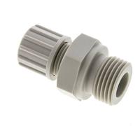 10x4mm & G1/2'' PP Raccord à compression droit avec filetage mâle 10 bar PVC et PA