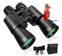 10x50 Haute Jumelles Adultes Puissante, Portables Jumelles Nocturne, Jumelles Compactes pour Adultes, l'observation des Oiseaux Observation des Étoiles Voyage Tourisme Sports Chasse Astronomiques