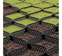 10x6M Large Gravel Grid, Groud Grid Geo Grid with 20 Landscape Staples, Geogrid for Retaining Wall, for Garden Paths, Hillsides, Soil and Grass Holding, Landscaping, DIY Yard