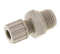 10x8mm & G1/2'' PP Raccord à compression droit avec filetage mâle 10 bar