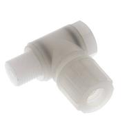 10x8mm & G1/4'' PVDF Raccord à compression coude avec filetage mâle avec boulon banjo 10 bar