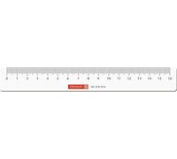 10XBRUNNEN 104977016 Règle 16cm transparente