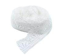 10Yards/lot Stretch Elastic Lace Trimming Ribbons 30mm Fabric Embroidery Sewing DIY Clothing Wedding Decorative pour travaux manuels, couture(White,10 Yards)