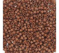 11/0 Perles de rocaille Miyuki DELICA, Duracoat Opaque Cognac (DB2142), Verre, Japon (5 grammes)