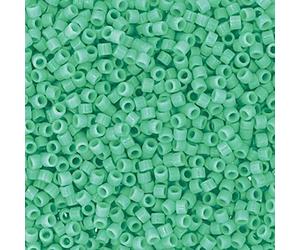 11/0 Perles de rocaille Miyuki DELICA, Duracoat Opaque Sea Opal (DB2125), Verre, Japon (5 grammes)