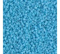 11/0 Perles de rocaille Miyuki DELICA, Opaque Turquoise Bleu (DB0725), Verre, Japon (5 grammes)