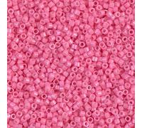 11/0 Perles de rocaille Miyuki DELICA, teintées Opaque Rose (DB1371), Verre, Japon (5 grammes)