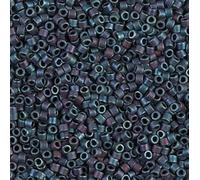 11/0 Perles Miyuki DELICA Graines, Matte MetallicBlue Iris (DB0325), Verre, Japon (5 grammes)