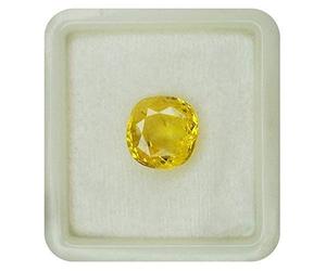 11,00 Ratti / 10,25 carats Ceyon extrait de Ceylan de qualité non chauffée non traitée énergisée Pierre de saphir jaune I Pukhraj Pierre de naissance I Pierre précieuse en vrac Certifiée B0C9DTG511
