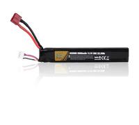 11,1 V 2000 mAh 30 C 3S Batterie LiPo Rechargeable avec Deans-T Connecteur pour Fusils Airsoft M4, M110, AK47, L85, MP5, Scar, M249, AUG, AEG, MP5K, M60, RPK, PKM