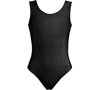 (11-12 Years, Black) - Hi-Co Girls kids School Sport Dance Gymnastics Ballet Sleeveless Leotard