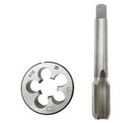 11/16-20 Ensemble de tarauds et filières RH Outil de filetage pour main droite 11/16 x 20 Taraud Machine droite cannelée, 11/16 x 20 Tarauds et filières 11/16 x 20 Filetage et matrice ronde Coupe