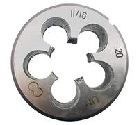 11/16"-20 Matrice de filetage RH ronde 11/16-20 poignée droite 11/16 x 20 filière filetage 11/16-20 HSS Machine-outil 11/16x20