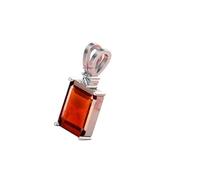 11,25 Ratti 10,35 carats - Pendentif original et certifié par Gli - Grenat Hessonite naturelle - Médaillon Chandi non chauffé et non traité pour homme et femme à des fins astrologiques