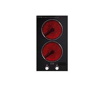 11/30/35 pouces 2/4/5 brûleurs construits dans une table de cuisson électrique en vitrocéramique avec minuterie commande bouton,Stabilité élevée(2 Burners)