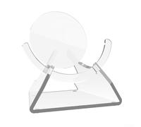 11,40 x 10,80 x 8,10 cm - Support de haut-parleur de bureau en acrylique pour Google Nest-mini, base de rangement pour haut-parleur (transparent)
