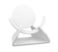 11,40 x 10,80 x 8,10 cm - Support de haut-parleur de bureau en acrylique pour Google Nest-mini, base de rangement pour haut-parleur (blanc)