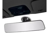 11.4x2.5 Inch Curved Wide-Angle Suction Cup Rearview Mirror For Cars/Trucks | 29cm Universal Blind Spot Eliminator | Adjustable Panoramic Interior Rear View Glass | Heavy-Duty Van Safety