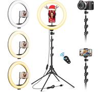 11.5"" Ring Light Professionnel Avec Trépied Gran[Mise À Niveau] 1M77/69.5"" Trepied Smartphone Lumineux, Selfie Led Anneau Lumière Pour Maquillage[PRO52908802]