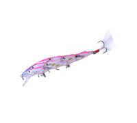 11, 5cm Leurres de Pêche Poisson 15, 7g en Plastique pour Mer | Forme Poisson, Couleur Rose, Usage en Pêche Marine, pour Passionnés et Compétiteurs