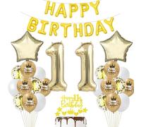 11 ans Anniversaire Fille Déco Ballon 11 ans Anniversaire Décoration Or 11 ans Fête Décoration Champagne Or 11 Anniversaire ballon Garçon Fille Décoration Anniversaire 11 ans Ballon 11 ans Or