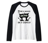 11 Ans De Mariage Noces De Corail Humour Couple Chats Manche Raglan