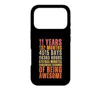 11 Ans et 132 Mois d'un 11e Anniversaire génial Coque pour iPhone 17 Pro