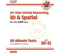 11+ Cem 10-Minute Tests: Non-Verbal Reasoning 3d & Spatial - Ages 10-11 Book 2 (With Online Ed)
