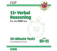 11 CEM 10Minute Tests Verbal Reasoning Ages 1011 Book 1 with Online Edition by CGP Books Inconnu (Auteur)