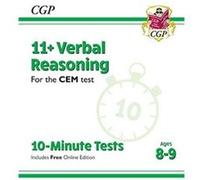 11+ Cem 10-Minute Tests: Verbal Reasoning - Ages 8-9 (With Online Edition)