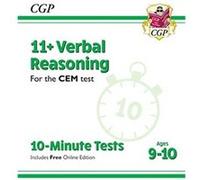 11 CEM 10Minute Tests Verbal Reasoning Ages 910 with Online Edition by CGP Books Inconnu (Auteur)