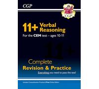 11+ CEM Verbal Reasoning Complete Revision and Practice - Ages 10-11 (with Online Edition)