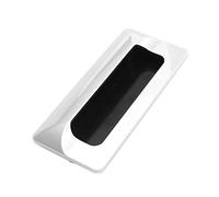 11 cm x 5 cm forme rectangle en métal argenté poignée de porte coulissante