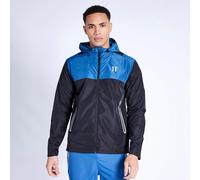11 Degrees Lithium Water Resistant Long Sleeve Rain Anorak Black/Steel Blu S Male
