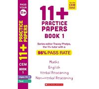 11+ documents de pratique pour le test CEM : tests de la série 1 pour l'anglais, le raisonnement verbal, les mathématiques et le raisonnement non verbal (10 à 11 ans)