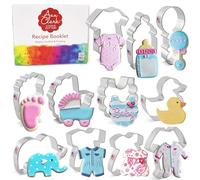 11 Emporte-Pièces Douche de Bébé par Ann Clark, Grenouillère, Bavoir, Hochet, Bouteille, Pied, Pyjama, Robe, Canard et Plus Encore