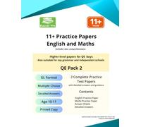 11+ GL Practice Papers - Maths and English - QE Boys Pack 2