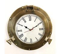 11"Horloge Murale Nautique Horloge Murale de Navire Laiton Marine Navire antique décor