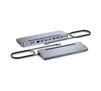 11-in-1 - Station d'accueil - pour ordinateur portable, tablette - USB-C / USB4 / Thunderbolt 3 / Thunderbolt 4 - 11-slot - 2 x DP, HDMI - 1GbE - 100