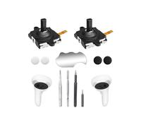 11 in 1 VR Joystick Replacement Kit for 2 Controller VR Handle Repair Kit with Thumbstick Grips for 3