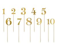 Numéro de table Or de 0-9