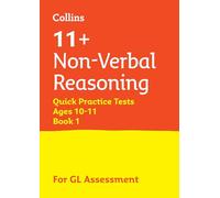 Inconnu – Tests rapides 11+ raisonnement non verbal 10-11 ans Livre 1 – Pour GL Assessment 2025