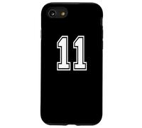 11 Number Eleven Team Sports Design graphique assorti Varsity Coque pour iPhone SE (2020) / 7 / 8