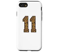 11 numéro Leopard Eleven Team Sports Varsity Matching Coque pour iPhone SE (2020) / 7/8