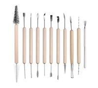 11 Outils Poterie Bois Argile Sculpture Ceramique Modelage Debutants
