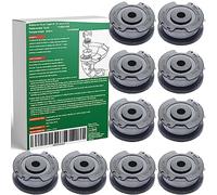 11 Pack Bobine de Fil de Coupe Pour Bosch Coupe-Bordures EasyGrassCut, 4,9 M de Fil de 1,6mm de Diamètre F016800569 (10 Bobine Fil Coupe Bordure,1 Couvercle)
